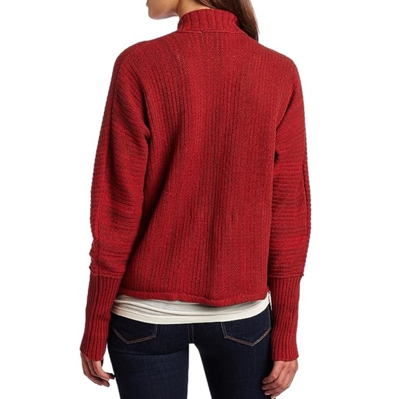 COPY - Calvin Klein Juniors Red Fit & Flare Cotton Knit Open Front Cardigan Swe… - Picture 2 of 12